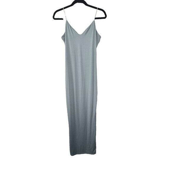 SHEIN Green Blue Bodycon Tube Maxi Dress S Stretch Sleek Y2K Chic night out - Picture 1 of 5